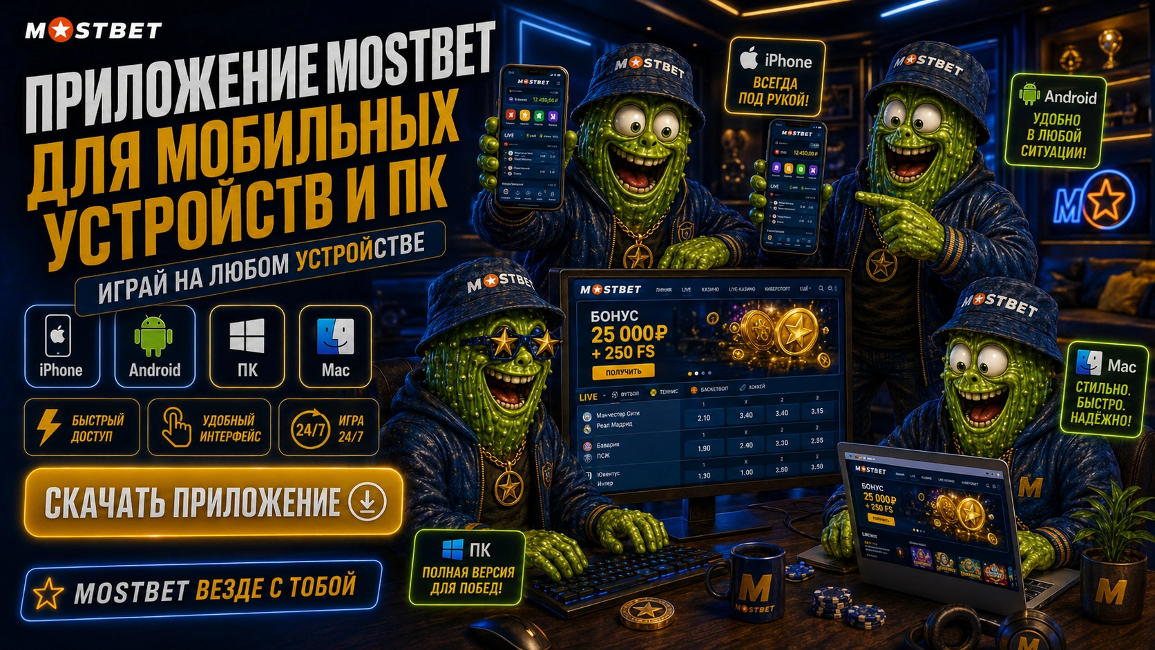 приложение мостбет